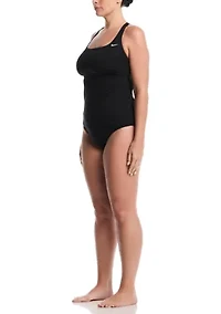Plus Effortless Essential Square Neck Tankini