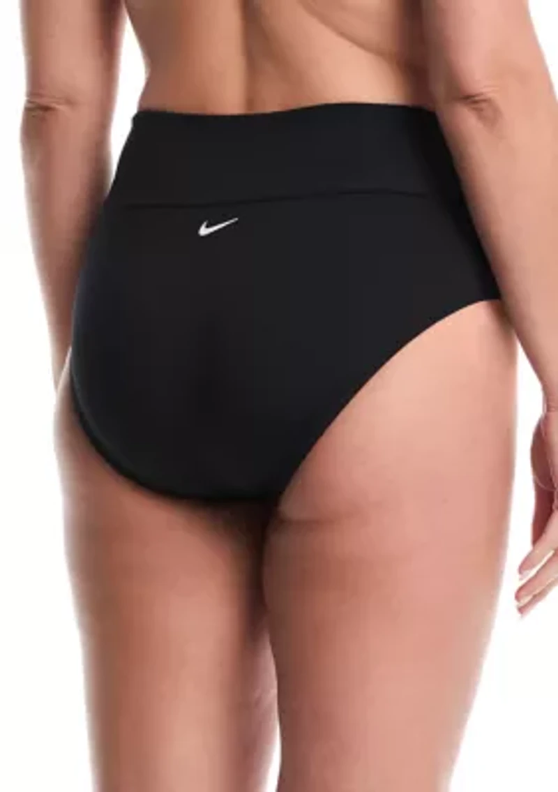 Plus Effortless Essential High Waist Full Bikini Bottom