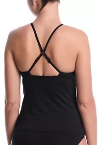 Women's Sport Style Good High Neck Tankini Set