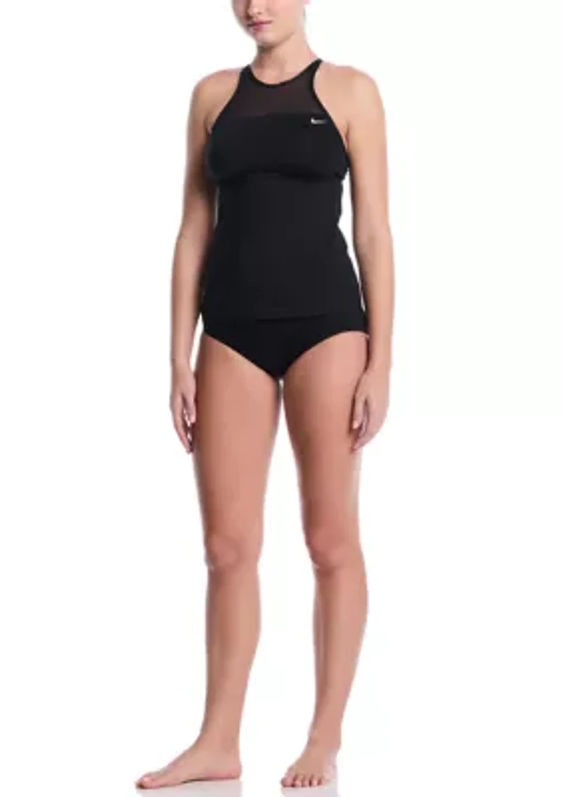 Women's Sport Style Good High Neck Tankini Set
