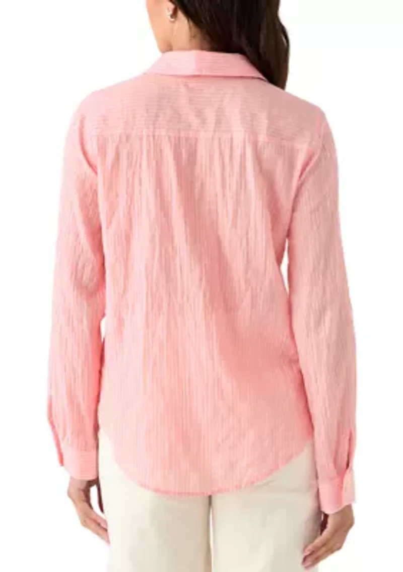 Women's Sea View Button Down Top