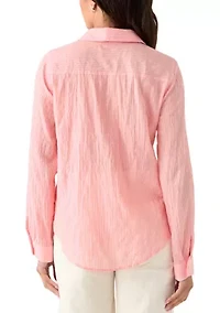 Women's Sea View Button Down Top