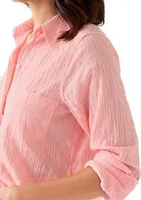 Women's Sea View Button Down Top