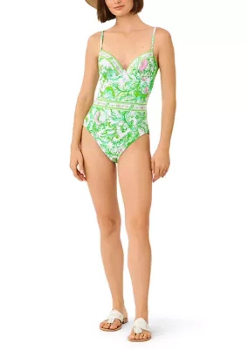 Palm One Piece Swimsuit