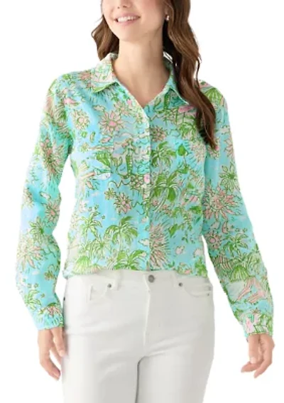 Women's Sea View Linen Button Down Shirt