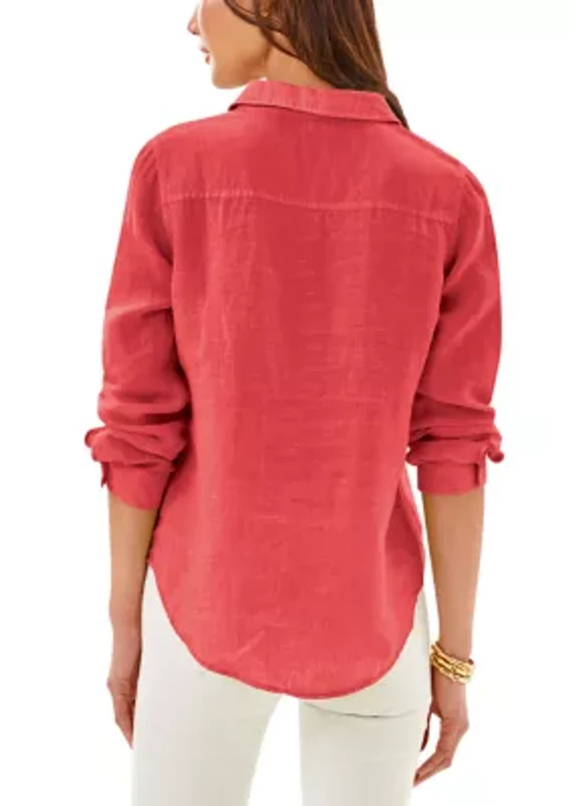 Women's Sea View Linen Button Down Shirt