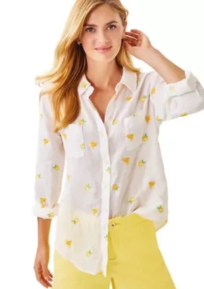 Women's Sea View Button Down Top