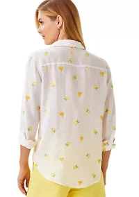 Women's Sea View Button Down Top