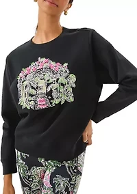 Women's Ballad Palm Beach Print Sweatshirt