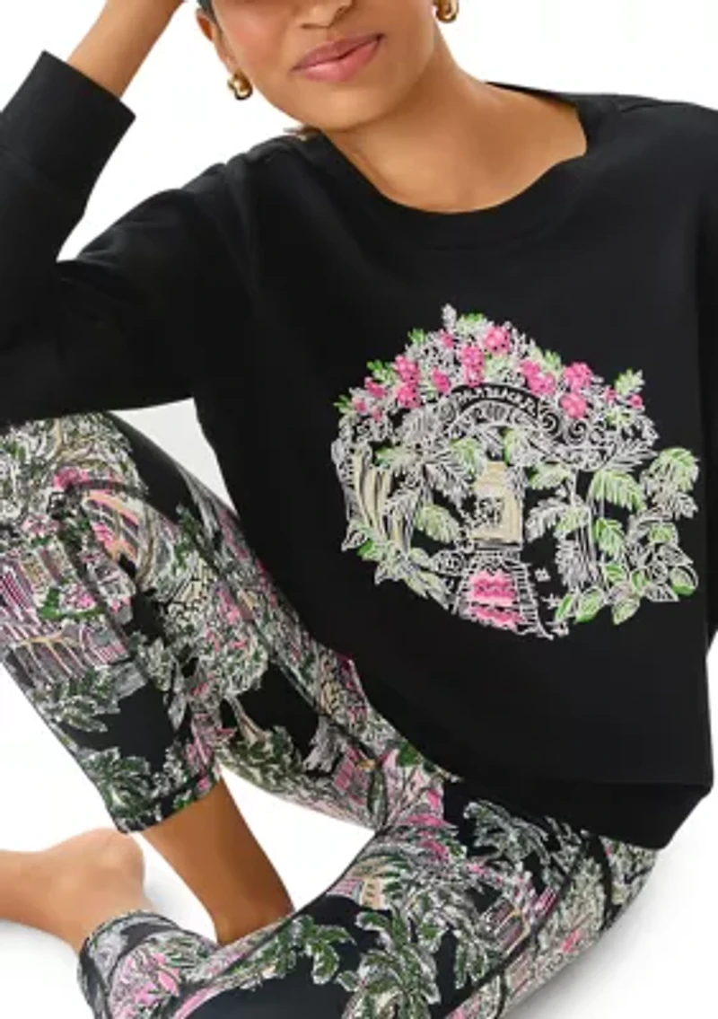 Women's Ballad Palm Beach Print Sweatshirt