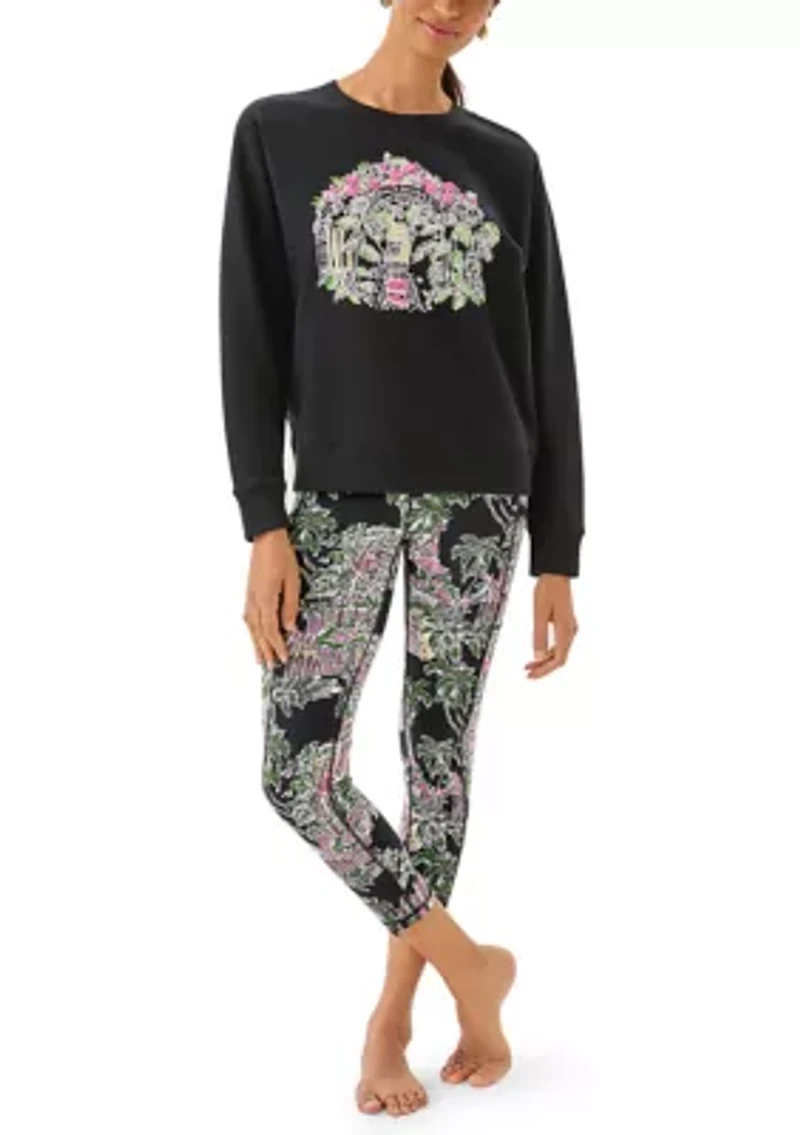 Women's Ballad Palm Beach Print Sweatshirt