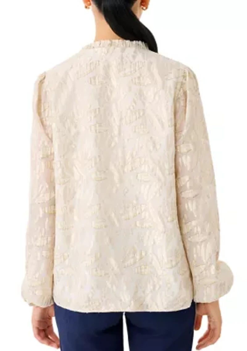 Women's Giana Long Sleeve Silk Top