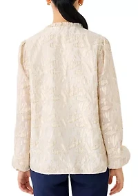 Women's Giana Long Sleeve Silk Top