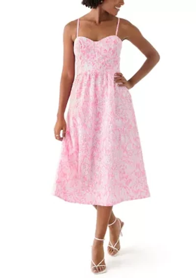 Women's Allarie Midi Eyelet Tulip to Tango Dress