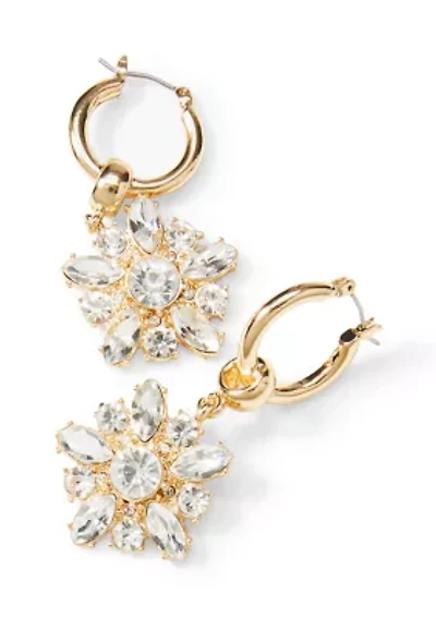 Party Charm Hoop Earrings