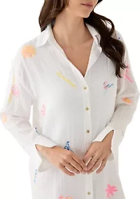 Women's Kwitney Embroidered Swim Coverup