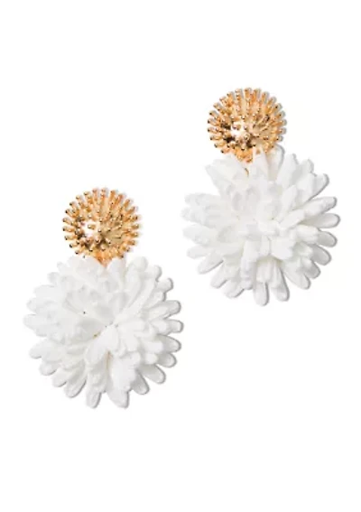 Women's Summer Shorelines Raffia Earrings 