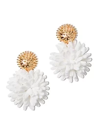 Women's Summer Shorelines Raffia Earrings 