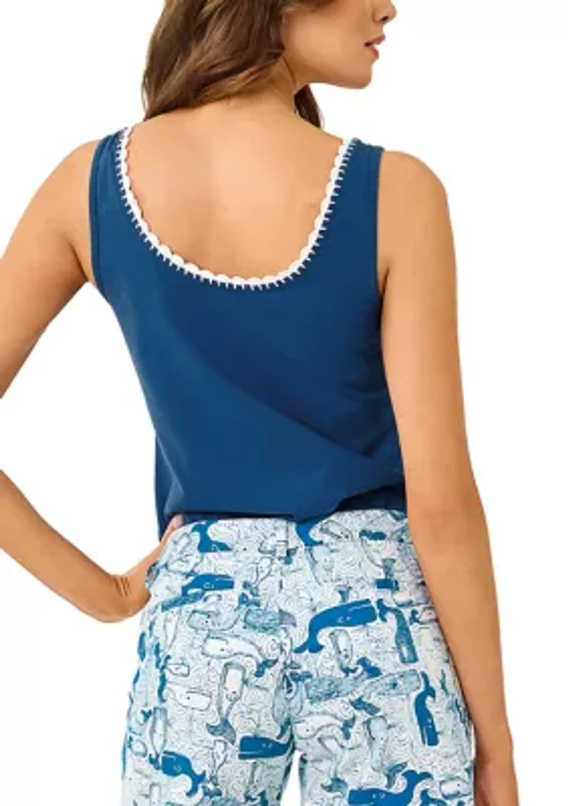 Women's Gabbie Crochet Trim Tank Top
