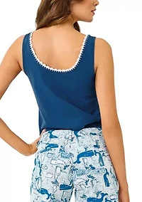 Women's Gabbie Crochet Trim Tank Top