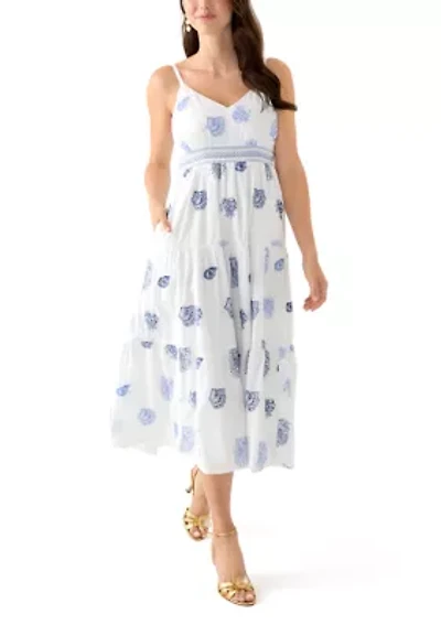 Women's Zanna Embroidered Midi Dress