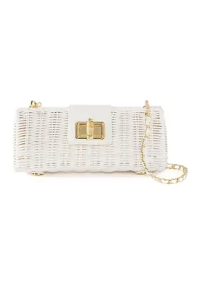 Leena Wicker Clutch
