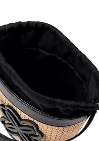 Malia Raffia Bucket Bag 