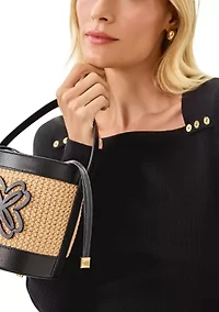 Malia Raffia Bucket Bag 
