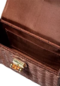 Maura Wicker Top Handle Bag