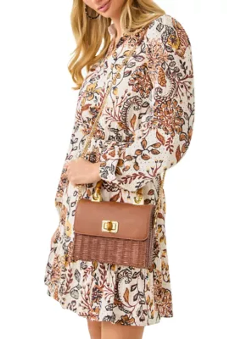 Maura Wicker Top Handle Bag