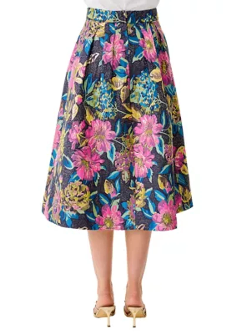 Women's Elyce Jacquard Midi Skirt