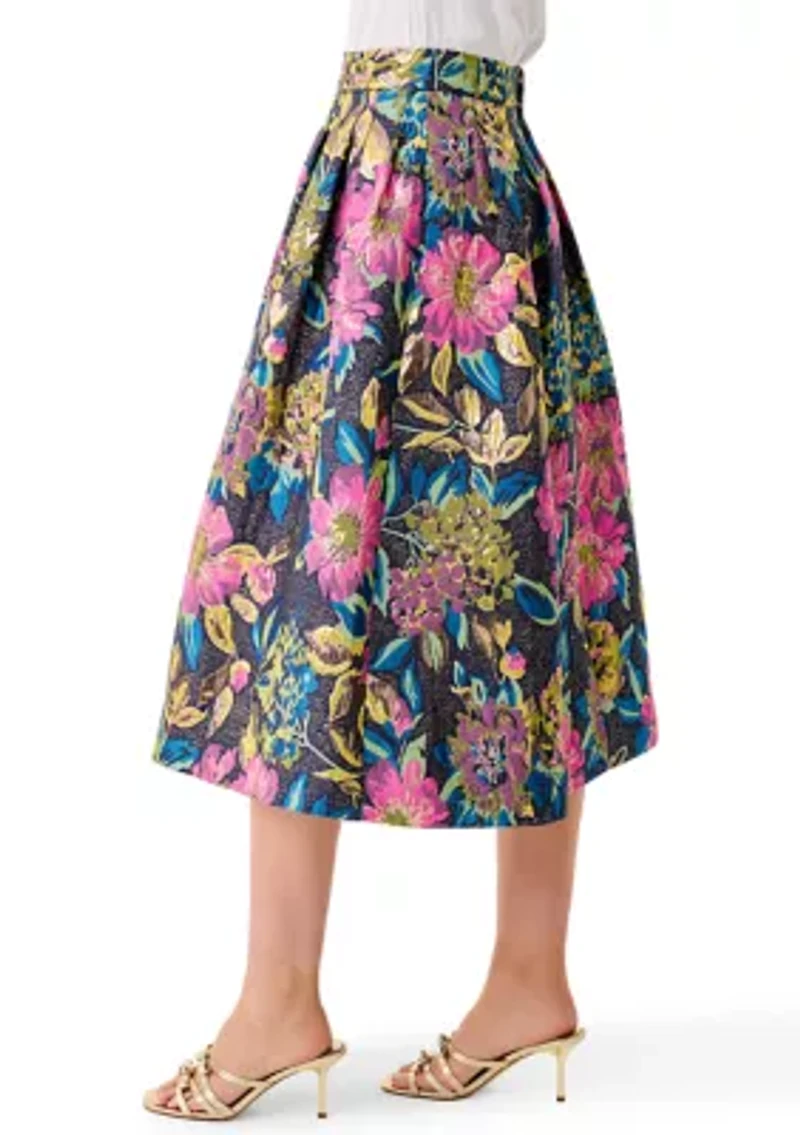 Women's Elyce Jacquard Midi Skirt
