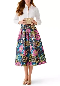 Women's Elyce Jacquard Midi Skirt