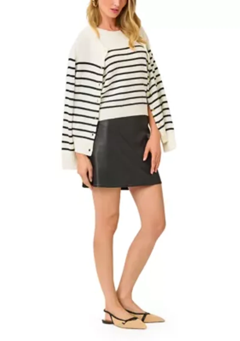 Women's Sarissa Coated Denim Mini Skirt