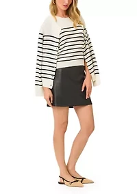 Women's Sarissa Coated Denim Mini Skirt