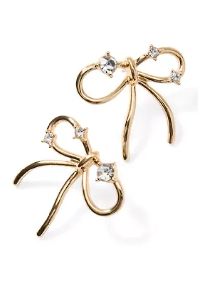 Tis The Season Bow Earrings