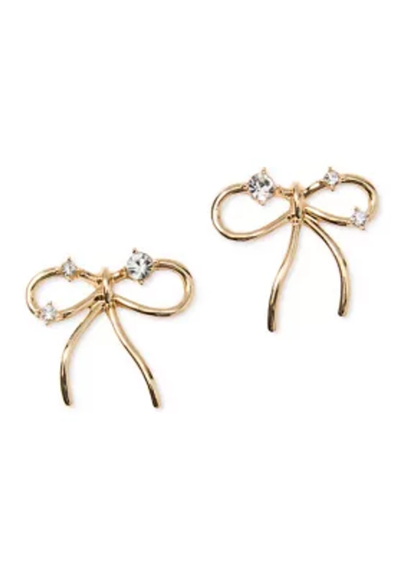 Tis The Season Bow Earrings