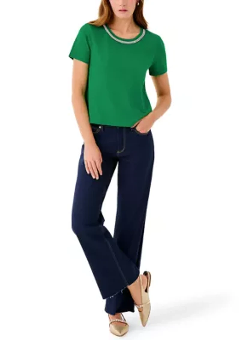 Women's Clairmont Rhinestone Knit Top