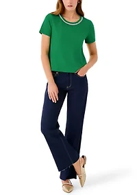 Women's Clairmont Rhinestone Knit Top