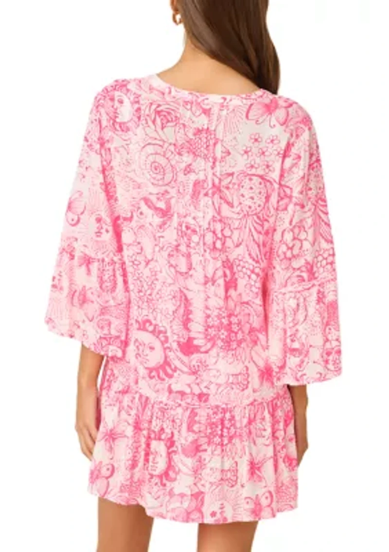 Women's Cherry Blossom Cover Up Dress