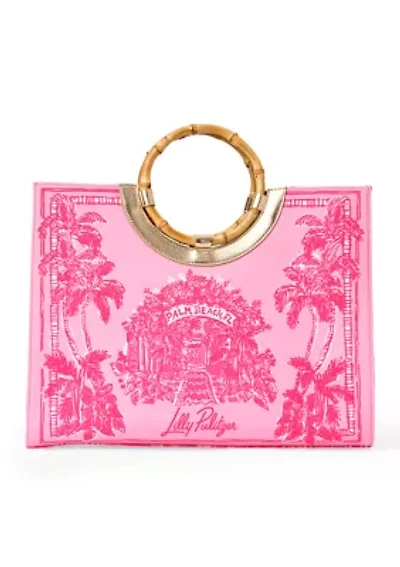 Oasis Canvas Tote - Palm Beach