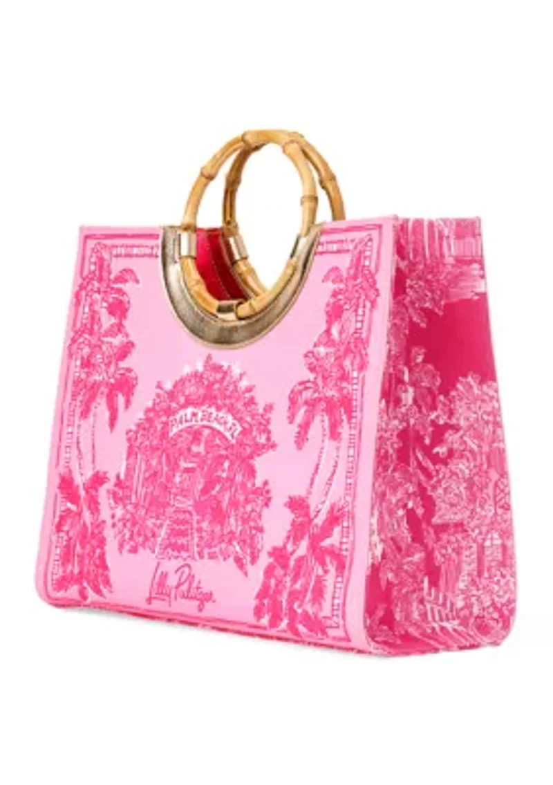 Oasis Canvas Tote - Palm Beach