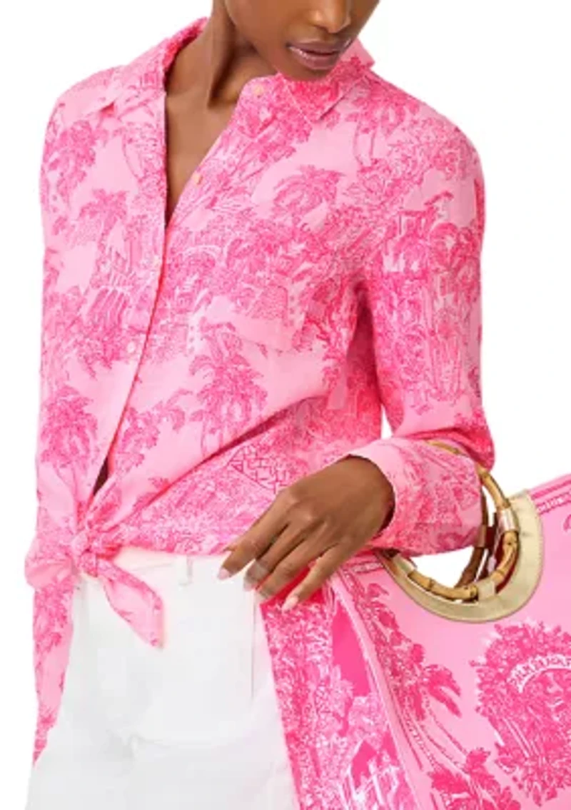 Oasis Canvas Tote - Palm Beach