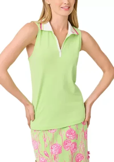 Women's Luxletic Frida Sleeveless Polo Dress - UPF 50+