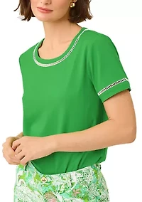 Women's Clairmont Ladder Lace Knit Top