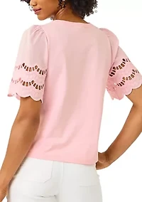 Women's Sebene Eyelet Knit Top