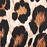 Island Cays Leopard Shirred Bandini Swim Top