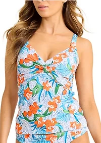 Tropical Twist Tankini Swim Top
