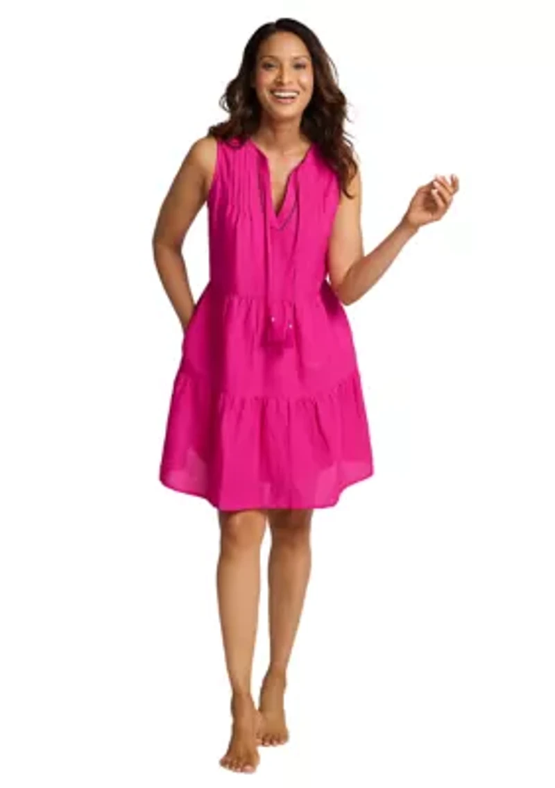 St. Lucia Sleeveless Tiered Dress