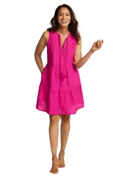 St. Lucia Sleeveless Tiered Dress